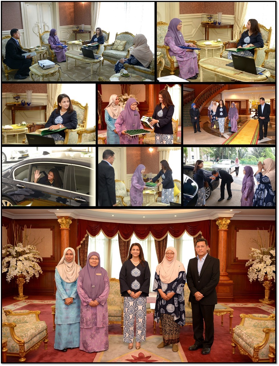 Dekan SOL Menghadap Raja Puan Muda Kedah Sembah Maklum Perkembangan Pusat Pengajian
